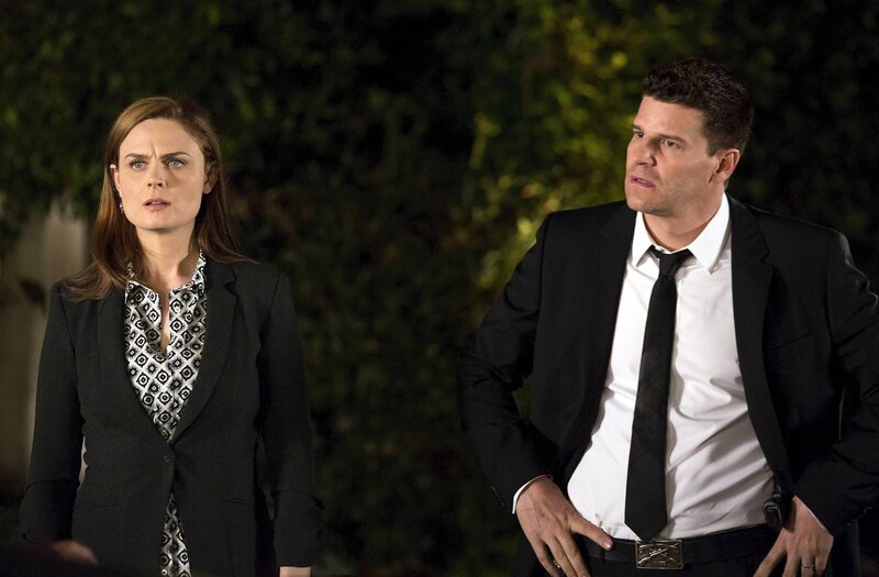 Temperance Brennan (Emily Deschanel, l.); Seeley Booth (David Boreanaz, r.) – Bild: Fox