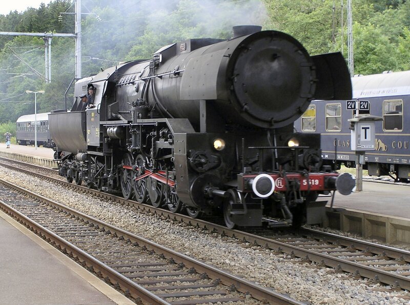 Dampflok 5519 in Clervaux. – Bild: SWR/​Ione Q. Scheuble