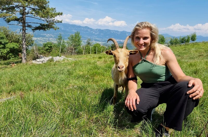 Maike Tschorn in Slowenien. – Bild: HR/​Tanja Höschele