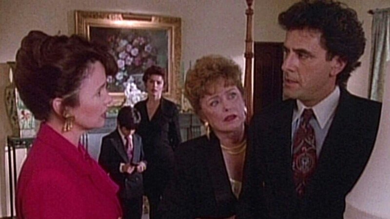 Barbara (Gail Edwards), Manny/​Luis (Jonathan Hernandez), Monica (Roma Downey), Amelia (Rue McClanahan), Harrison (Robin Thomas) – Bild: Bibel TV