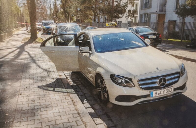 Im April wurde in Berlin-Grunewald ein Taxifahrer ermordet. – Bild: LKA Berlin /​ ZDF