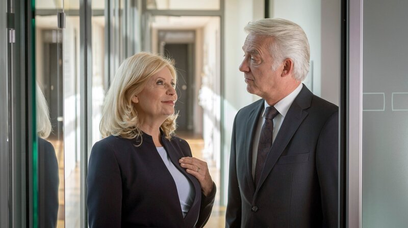 Anwalt Wieland Krohn tritt vor Gericht gegen die Kanzlei seiner Ex Isa von Brede an. – Bild: ARD/​Georges Pauly