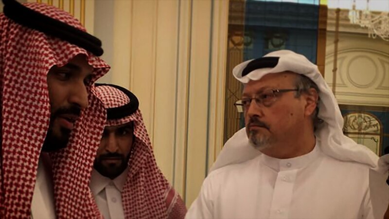 Der saudische Kronprinz Mohammed bin Salman (links) gilt zwar als Reformer, doch die Regimekritik des Journalisten Jamal Kashoggi (rechts) war ihm offenbar zu weit gegangen. – Bild: ZDF und dcm