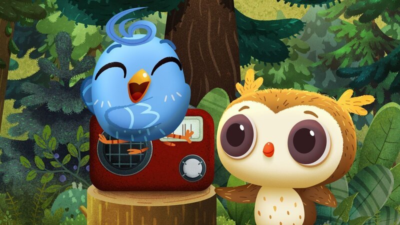 Doodle kann es kaum erwarten, im Radio den neuen Song ihrer Lieblingsband zu hören. – Bild: KiKA/​Sixteen South & Letko