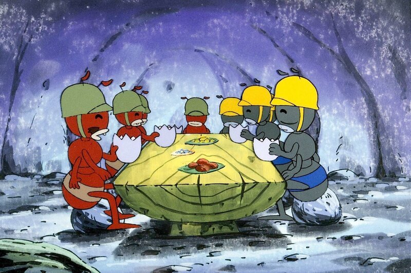 Bei einem Festmahl wird die Befreiung gefeiert. – Bild: ORF/​ZDF/​Apollo-Film