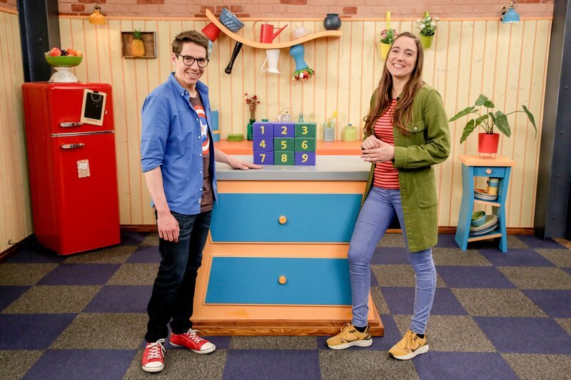 Christoph und Melly. – Bild: ORF/​Tower10/​Kids TV/​Andreas Hagemann