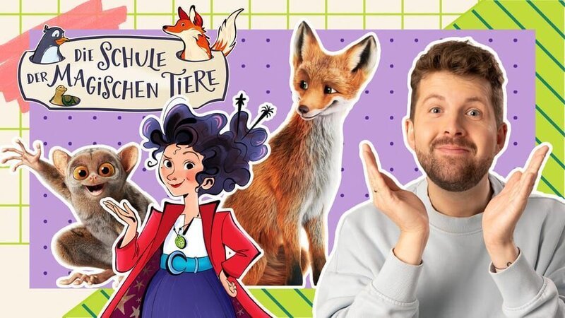 Tim findet heraus, warum „Die Schule der magischen Tiere“ so beliebt ist. – Bild: KiKA/​Carlsen Verlag/​Leonine Studios/​Steffen Becker