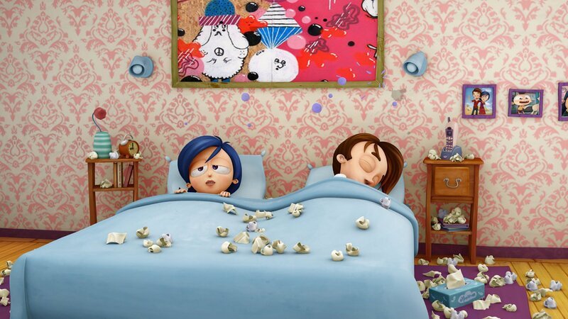 Angelos Eltern liegen mit Grippe im Bett. Nun muss sich jemand anderes um den Haushalt kümmern und zwar: Angelo! – Bild: Cake Entertainment