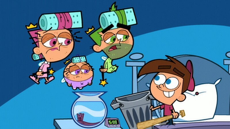 L-R: Wanda, Poof, Cosmo, Timmy – Bild: Paramount