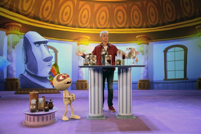 Thomas Brezina mit gesammeltem Gestank. – Bild: ORF 1