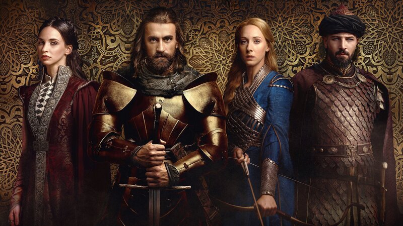 (v.li.): Mara Brankovic (Franciska Töröcsik), János Hunyadi (Gellért L. Kádár), Erzsébet Szilágyi (Vivien Rujder), Murad (Murathan Muslu) – Bild: Beta Film/​MR Film /​ ORF