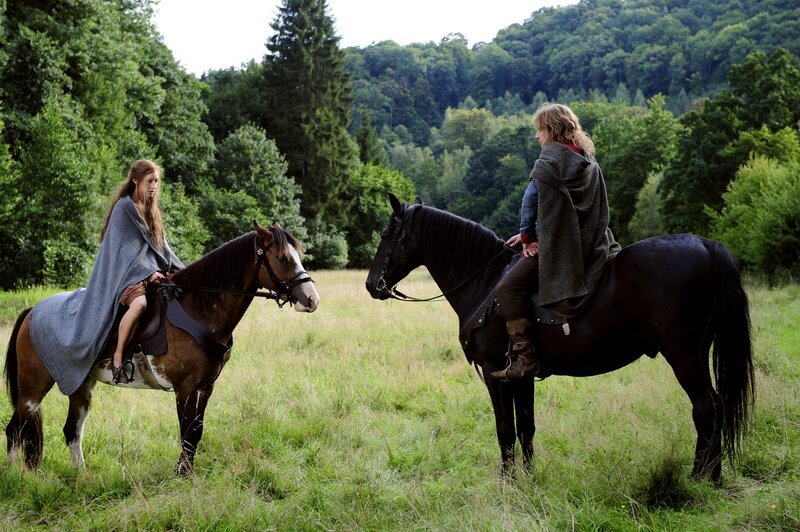 Johanna Wokalek (Johanna/​Johannes Anglicus/​Papst Johannes), David Wenham (Graf Gerold), – Bild: ORF/​Constantin Film