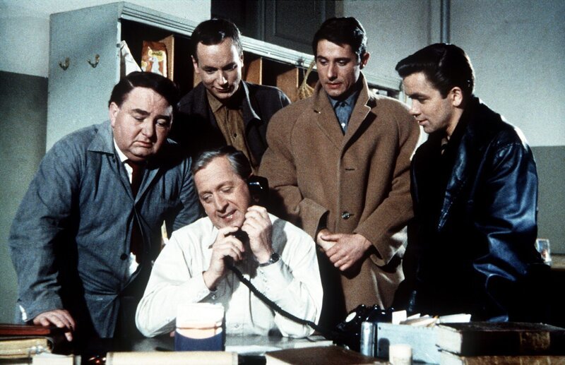 Kurt Grosskurth, Henning Heers, Gunther Philipp (Max), Udo Jürgens (Pit), Gus Backus (Gus). – Bild: ORF