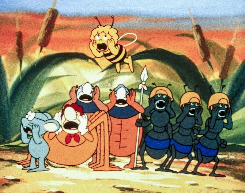 Maja und ihre Freunde suchen nach Willi. – Bild: ORF/​ZDF/​Apollo-Film