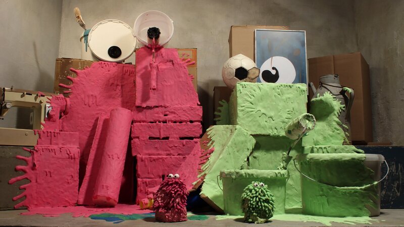 Wisch und Mop waren kreativ. – Bild: NDR/​Trikk17
