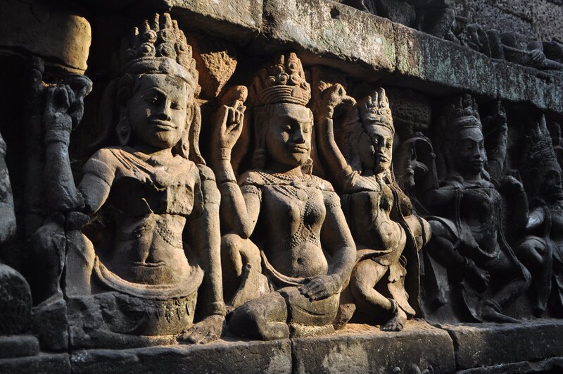 Skulptur, Tempel von Angkor Wat, Kambodscha – Bild: CC0 Creative Commons Free for commercial use  No attribution required