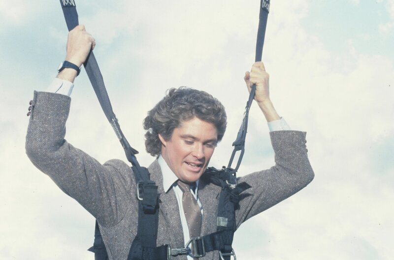 Michael Knight (David Hasselhoff) – Bild: Turner /​ © 1984 Universal City Studios LLLP. All Rights Reserved.