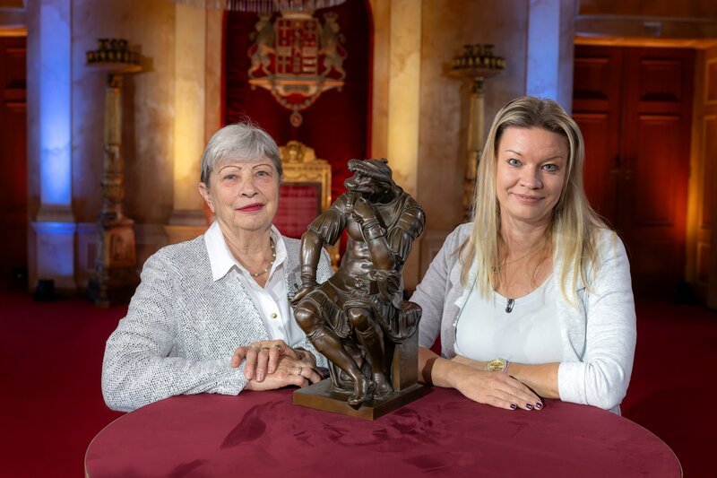 Diese Bronzefigur wurde Anfang des 20. Jahrhunderts gegossen. – Bild: Ralf Wilschewski /​ BR