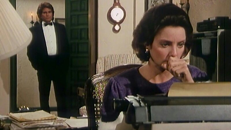 In Liebe, deine Tochter: Gail Hall (Judith Chapman) schreibt einen Enth¸llungsroman. Jonathan (Michael Landon) versucht sie mit ihrer Mutter zu versˆhnen – Bild: Bibel TV