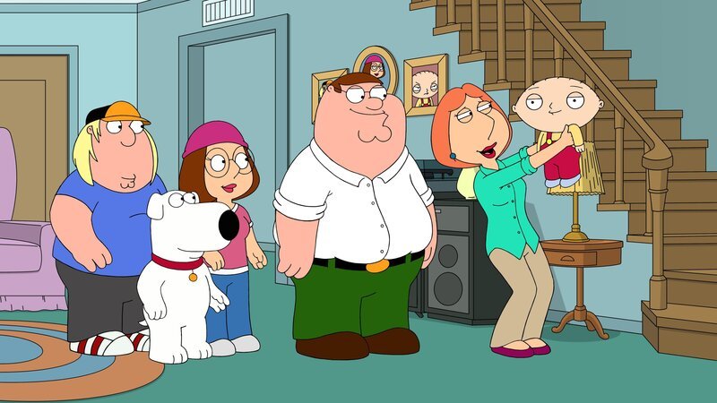 (v.l.n.r.) Chris Griffin; Brian Griffin; Meg Griffin; Peter Griffin; Lois Griffin; Stewie Griffin – Bild: Fox Broadcasting Company, LLC.