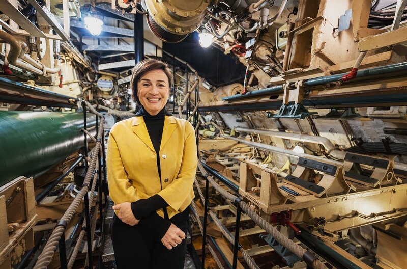 Sandra Maischberger. – Bild: NDR/​Marc Huth