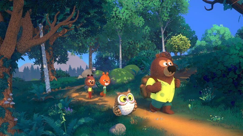 Die fünf Freunde machen eine gemeinsame Nachtwanderung. – Bild: hr/​MIAM! Animation