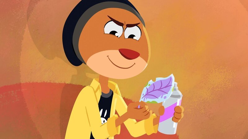 Mit einem Trick will Max an eines von Hubertus’ Zauberblättern kommen. – Bild: SWR/​Akkord Film/​KiKA/​NDR/​HR/​SERU Animarion/​2 Minutes SAS/​FormArt Dakor Bt.