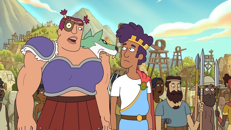 vorne, v.li.: Stupendous, Tyrannis. – Bild: Paramount /​ KRAPOPOLIS /​ FOX Media Inc