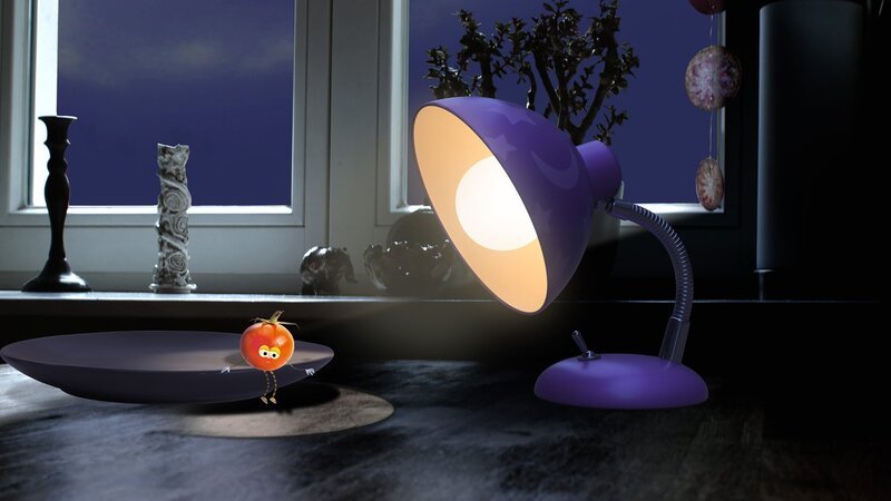 Die kleine Tomate hat ein Problem: Sie hat ihr Springseil verloren. – Bild: rbb/​Bastei Media