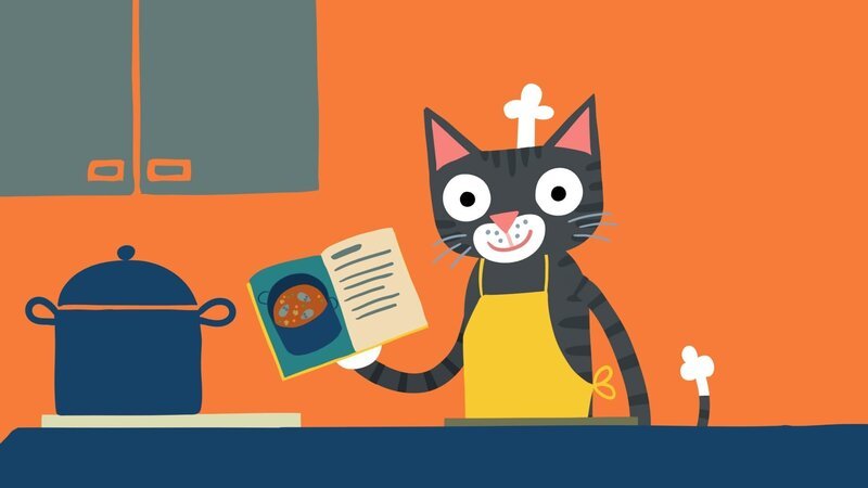 Die Katze hat ein besonders leckeres Rezept: Mäusesuppe! – Bild: KiKA/​SWR/​Julia Ocker