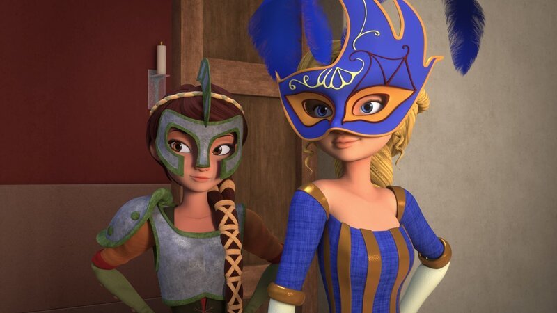 Lisa und Bianca gehen auf einen Maskenball. – Bild: HR/​Grupo Alcuni