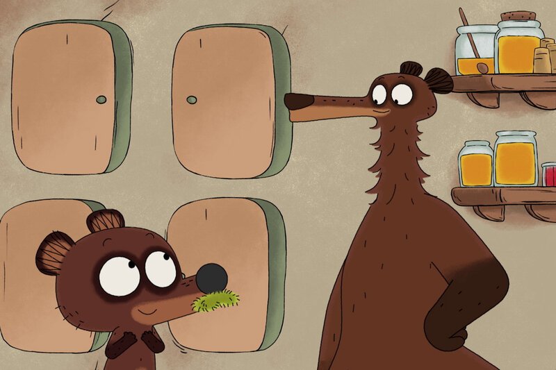 Guetnachtgschichtli
Pompon der kleine Bär
Staffel 2
Folge 6
Pompon will gross sein und geht mit seinem Papa ein Windrad flicken.
SRF – Bild: SF1