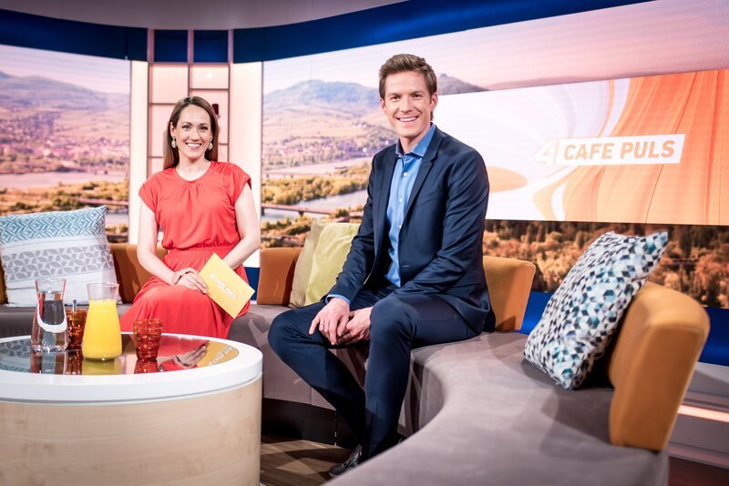 Bianca Schwarzjirg und Florian Danner – Bild: MICHAEL SCHWENDINGER /​ PULS 4/​ Chris Glanzl