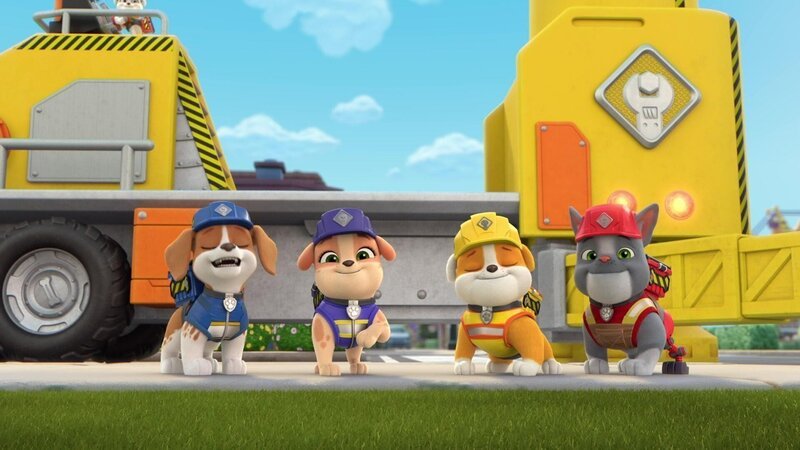 v.li.: Wheeler, Mix, Rubble, Charger – Bild: RTL