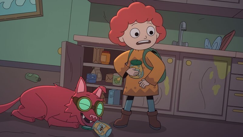 Ormhildur hört die Stimme eines unbekannten Wesens in der Fabrik, in der das Team gelandet ist. – Bild: NDR/​Compass Films