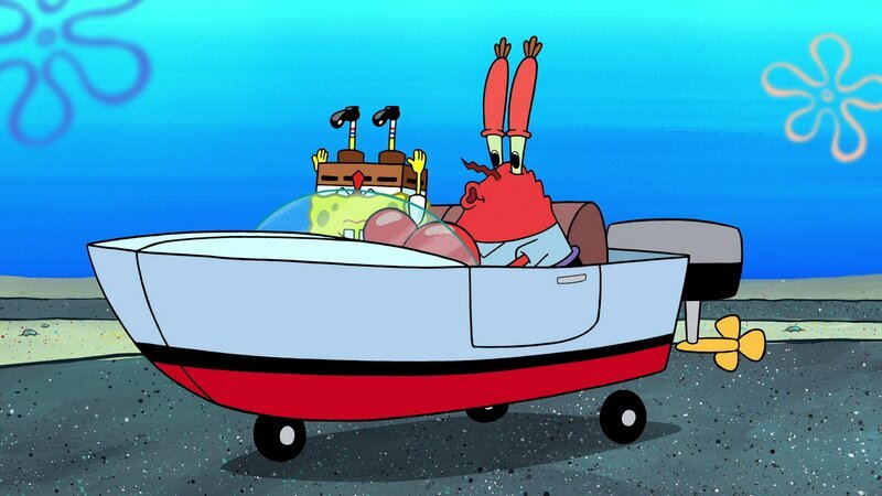 L-R: SpongeBob, Mr. Krabs – Bild: RTL