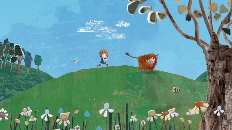 Pelle, Lily und Barne spielen Fangen. – Bild: KiKA /​ Sixteen South