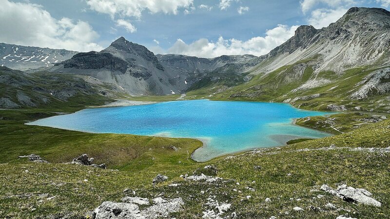 Der Lai da Rims im regionalen Naturpark Biosfera Val Müstair gilt als einer der schönsten Bergseen der Schweiz. – Bild: 3sat
