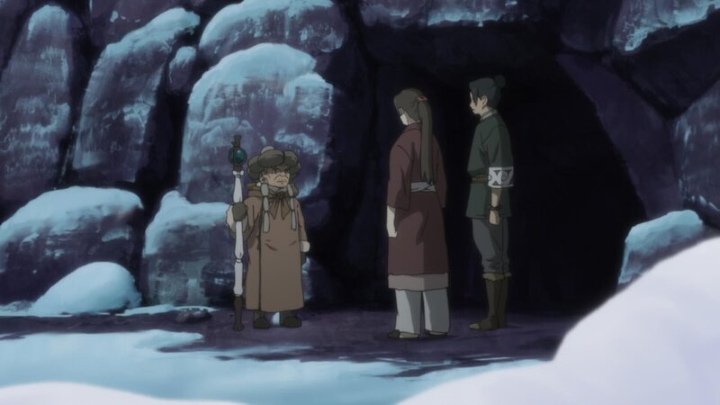 (V.li.) Torogai, Balsa und Tanda geben Acht auf den kleinen Chagum, der mächtig von Nayugo angezogen wird. – Bild: LEONINE Studios