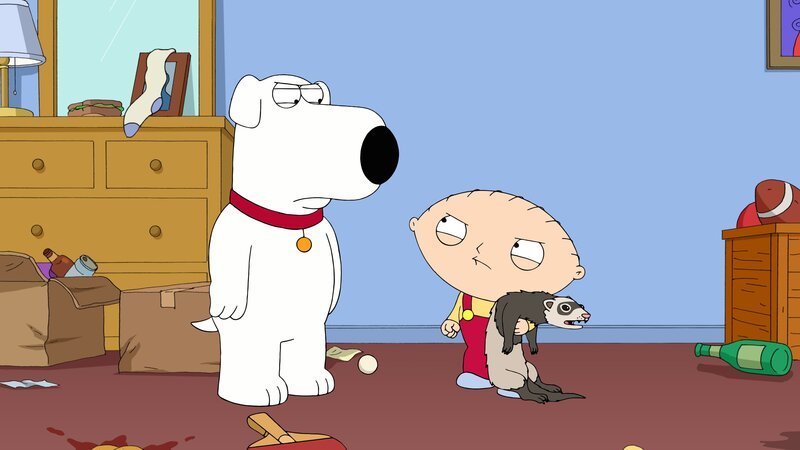 Lois’ Allergien zwingen Brian dazu in Stewies Zimmer umzusiedeln, doch die Reibereien zwischen den beiden lassen nicht lange auf sich warten … – Bild: Fox and its related entities.
