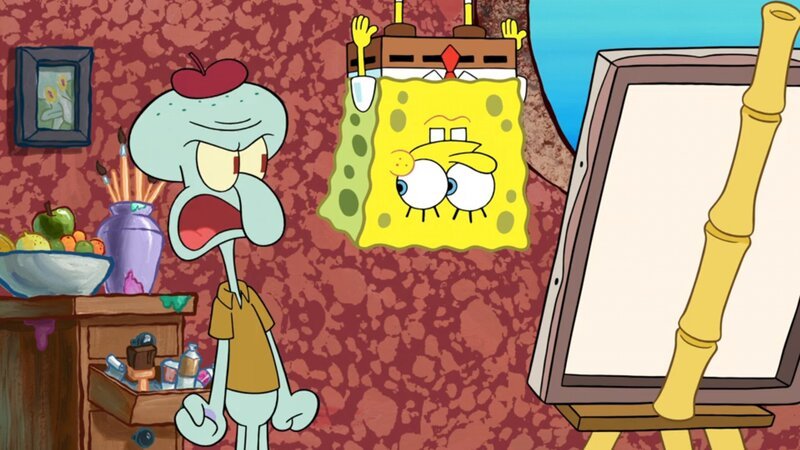 v.li.: Squidward, SpongeBob – Bild: Paramount