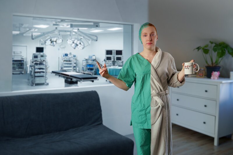 Für Lena Brune (29) ist ihr Job als Operationstechnische Assistentin viel mehr als nur Brötchenerwerb, doch die wiederkehrenden Taubheitsgefühle in den Armen sind mehr als nur eine Überlastungserscheinung der langen Operationen. Bei Lena wird Multiple Sklerose diagnostiziert, eine unheilbare Autoimmunerkrankung. Als sie arbeitsunfähig wird, bricht für Lena eine Welt zusammen, die zwar durch die Erwerbsminderungsrente finanziell abgefedert wird, aber Lena verliert ihre Tagesstruktur und einen Teil ihrer Identität. Doch Lena kämpft. Sie will arbeiten. – Bild: ZDF und Matthias Martinez