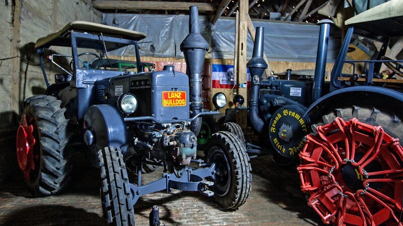 Lanz Bulldog D 8506 Baujahr 1937 aus der Privatsammlung von Frank Brammer aus Klein Förste (Landkreis Hildesheim). – Bild: SWR /​ Cineteam Hannover