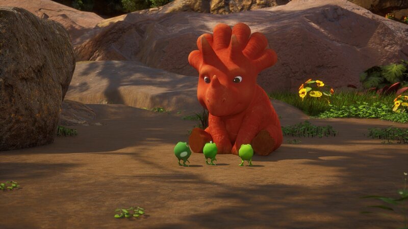 Ginger und ihre Freunde beratschlagen, was sie spielen könnten. – Bild: ZDF