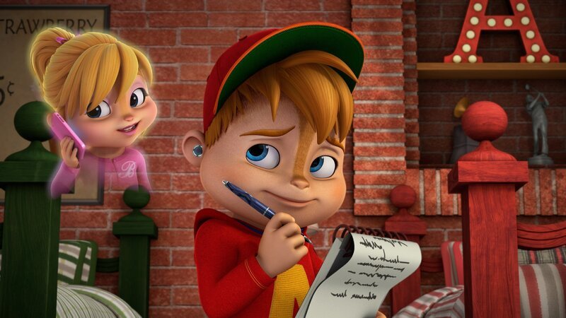 Alvin kann mit der neuen Erfindung alle Telefongespräche seiner Mitmenschen belauschen. Um möglichst viel Vorteil aus den Informationen zu schlagen, beginnt Alvin mit der Aufzeichnung von Notizen. – Bild: SUPER RTL