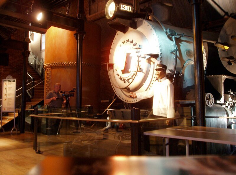 Kessel einer Dampflok im Railroad Memorial Museum Altoona, Pennsylvania. – Bild: SWR/​Hagen v. Ortloff