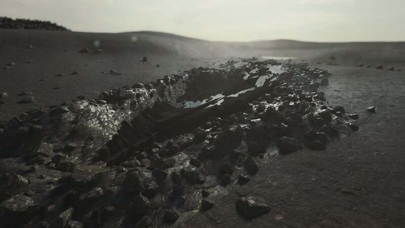 Die Wrackteile der Schiffe der Steinflotte. – Bild: National Geographic