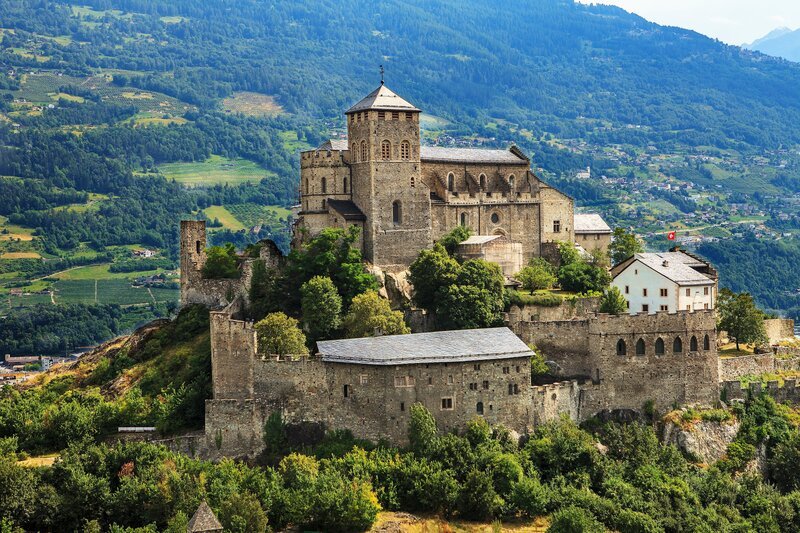 Sion castle switzerland – Bild: Photographer: wuthrich didier /​ wuthrich didier