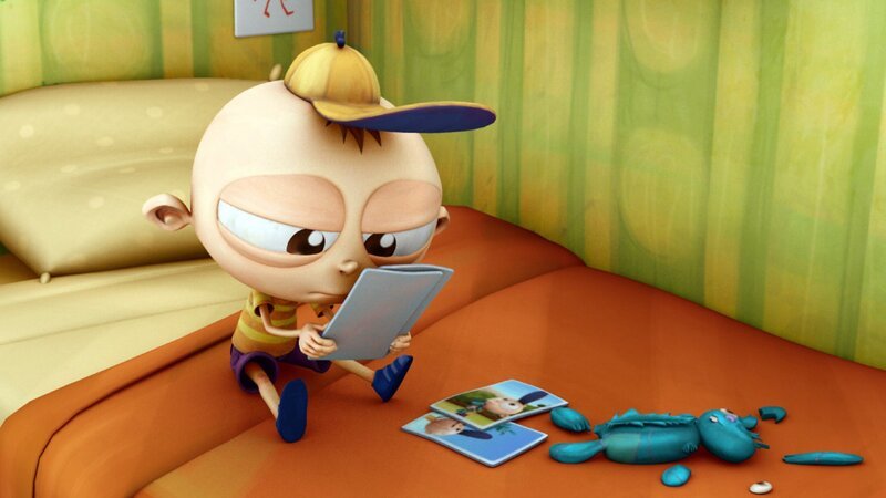 Peter möchte unbedingt ein neues Spielzeug haben! Komisch nur, dass am selben Tag sein altes kaputt geht. Da ist Peter ganz schön traurig, oder etwa nicht? – Bild: Cake Entertainment