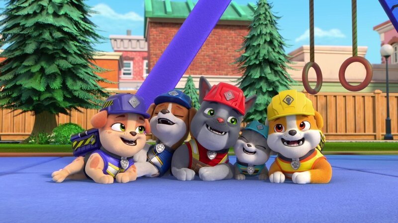 v.li.: Mix, Wheeler, Charger, Motor, Rubble – Bild: RTL